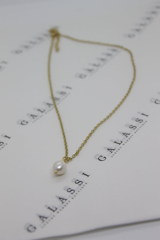 Gemini Salt Water Pearl Necklace