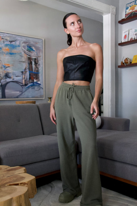 Olive Grove Lounge Pants With Pockets