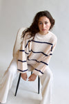 Catching Coffee Knit Cream Sweater