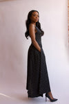 Miss Hepburn Polka Dot Maxi Dress With Pockets