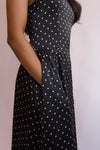 Miss Hepburn Polka Dot Maxi Dress With Pockets