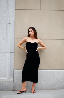  Isla Strapless Knit Dress